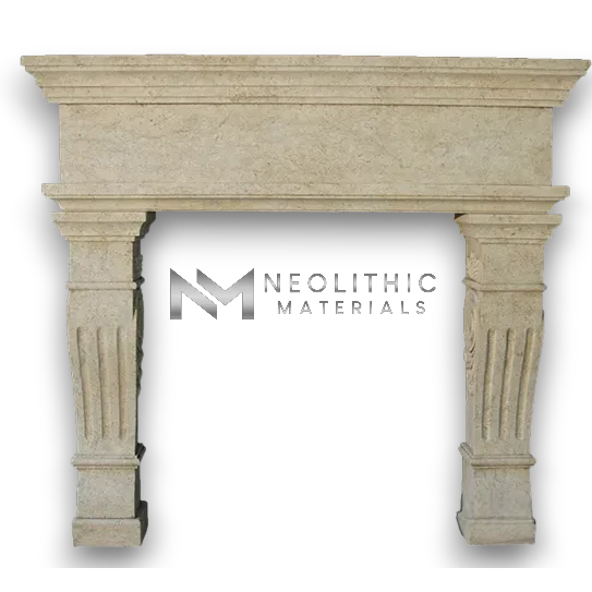 Limestone Fireplace Mantel